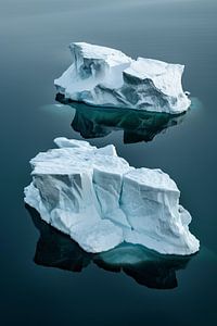 Eismuster aus der Höhe