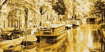 Jordaan Egelantiersgracht Amsterdam Pays-Bas Or sur Hendrik-Jan Kornelis
