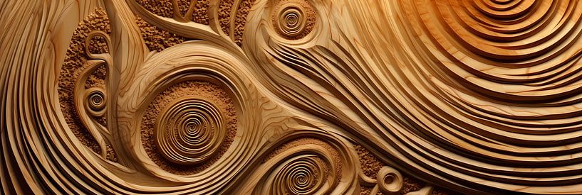 Hout Fractals Patronen van Surreal Media
