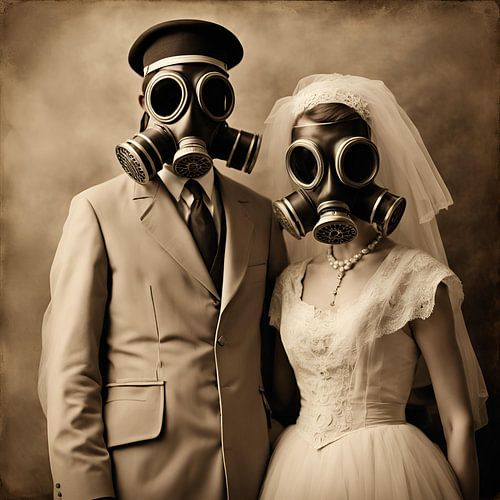 Toilet Art Wedding Gasmasks