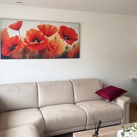Klantfoto: Klaprozen van Imagine, als ArtFrame