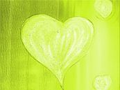 Herz grün von Katrin Behr Miniaturansicht