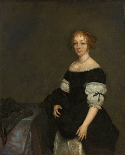 Aletta Pancras (1649-1707). Echtgenote van François de Vicq, Gerard ter Borch (II), 1670