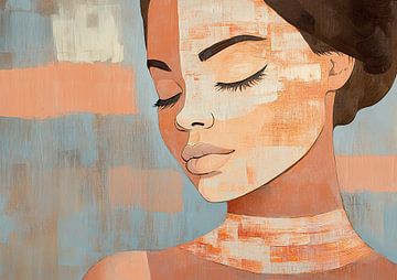 Portret | Contemplative Cityscape van De Mooiste Kunst