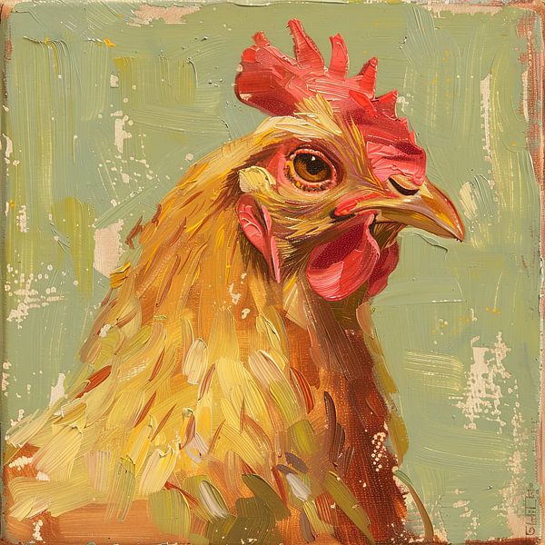 Poulet - Poules - Coq par Poster Art Shop