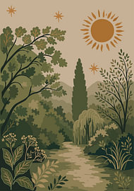 vegetable garden landscape by Nadieh Boonstra