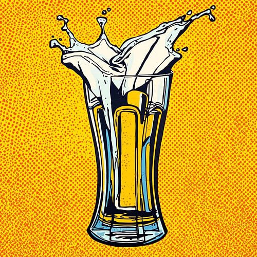 De Simple Glass Schilderij