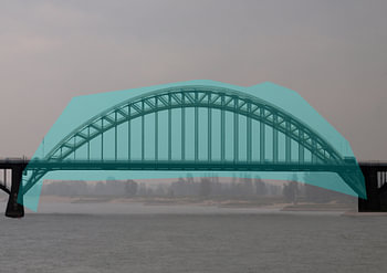 De Waalbrug (turkoois) - serie 6/8