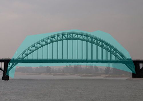 De Waalbrug (turkoois) - serie 6/8