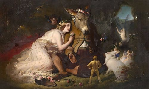 Scène uit een midzomernacht droom, Edwin Landseer