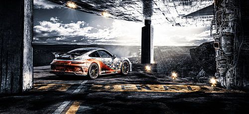 Lincoln oldtimer in de woestijn