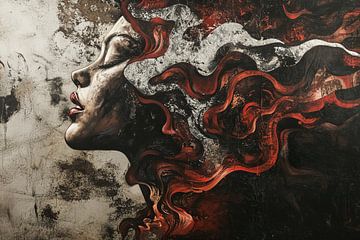 Vrouwenportret | Whispered Silhouettes van De Mooiste Kunst