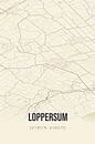 Vintage landkaart van Loppersum (Groningen) van Stad & Wand thumbnail