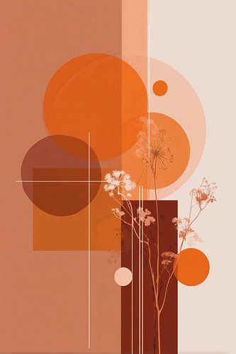 Botanical Abstract in Earth Tones no.4