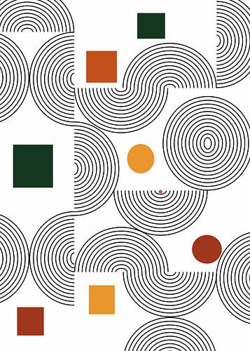 halve cirkel abstract