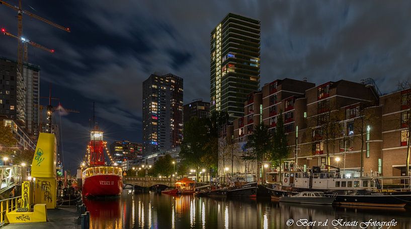 Night photography - Rotterdam by Bert v.d. Kraats Fotografie
