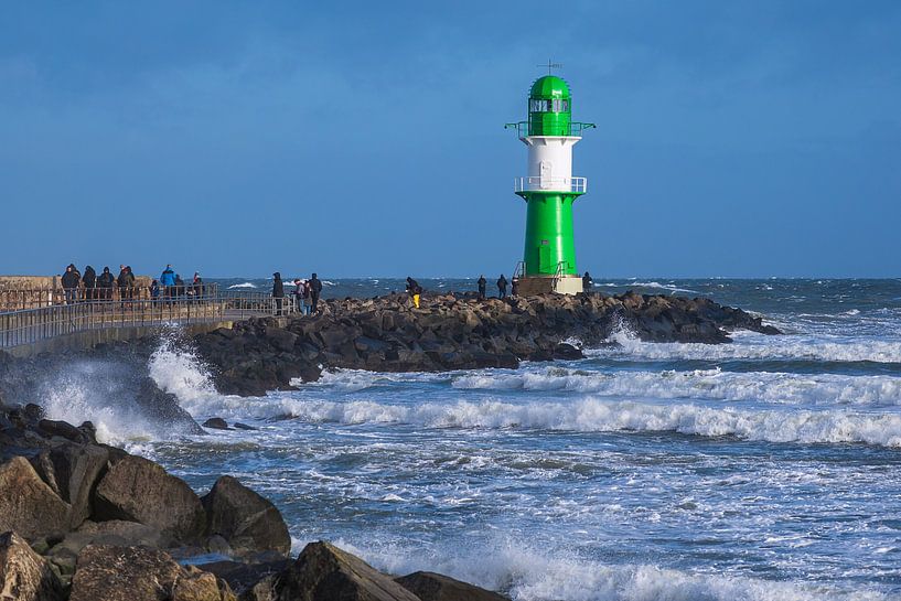 Pier on the Baltic coast in Warnemünde by Rico Ködder