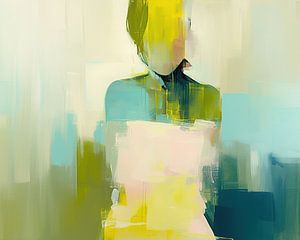 Frau | Heitere Pastell-Traumlandschaft