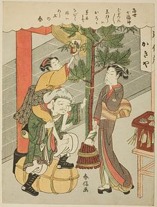 Suzuki Harunobu - Daikokuten, from the series _The Seven Gods of...