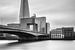 Londen Skyline in zwart/wit, Engeland van Adelheid Smitt