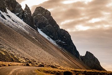 The road to Vestrahorn, Stokksnes, Iceland by Melissa Peltenburg