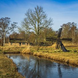 Wassermühle Weerrribben von Jan Willem Oldenbeuving