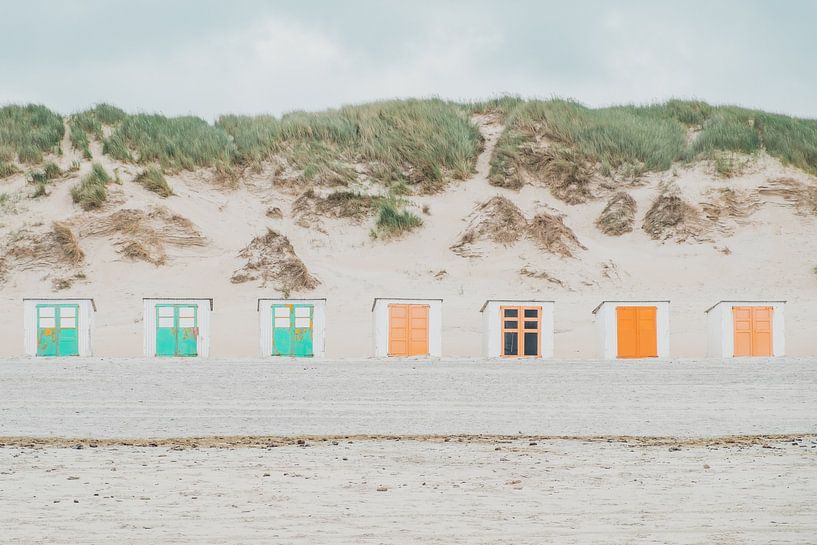Chalets de plage à Texel | Reisfotografie par Marjolijn Maljaars