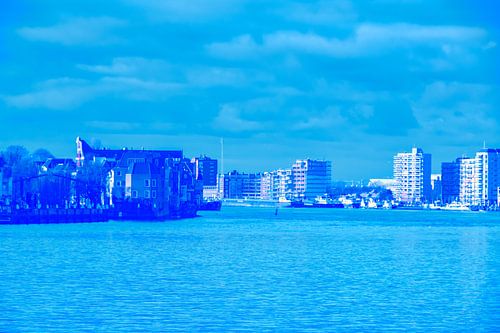 Zwijndrecht-Dordrecht - in blauw-groen tint