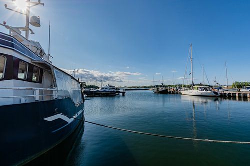 Haven van Thiessow op het eiland Rügen, schiereiland Mönchgut