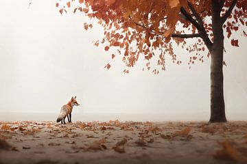 Autumnal Fox by Karina Brouwer
