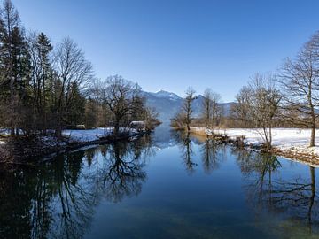 Une belle journée d'hiver au lac de Kochel sur Teresa Bauer