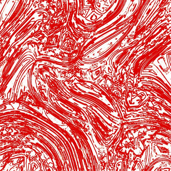 red waves von Dennis van Dorst