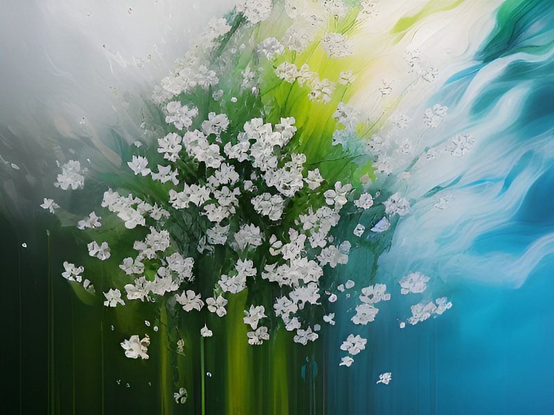 Wasserwelt voller Blumen von Nicolette Vermeulen