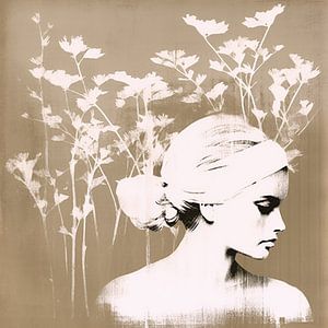 Blumen im Kopf natürlich III