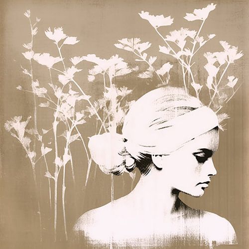 Blumen im Kopf natürlich III