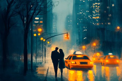 Romantic evening in the city