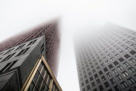 Das Viertel Wijnhaven im Nebel von Martijn Smeets