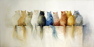 Die Katzenwand Nr. 3 von Studio BB