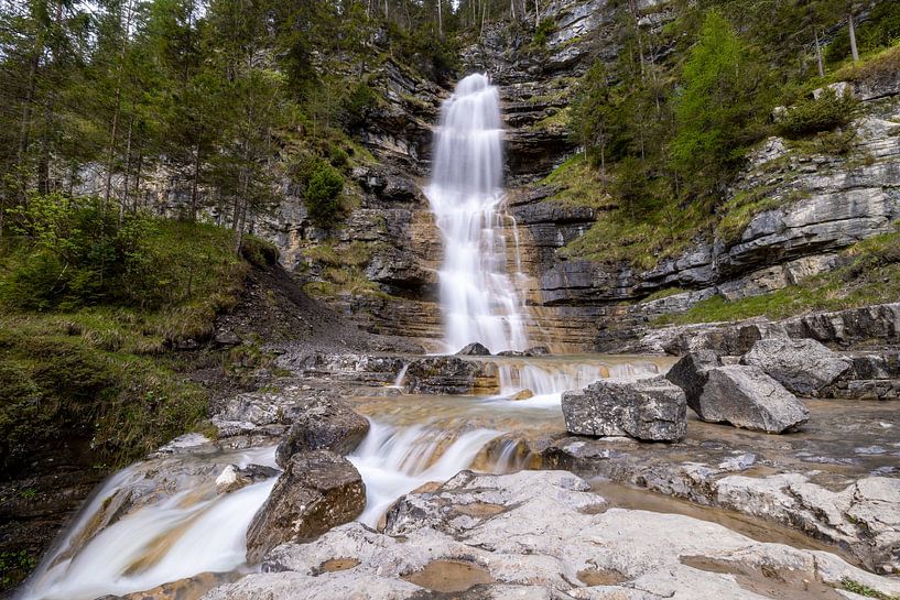 Breathtaking waterfall in Austria by Teresa Bauer