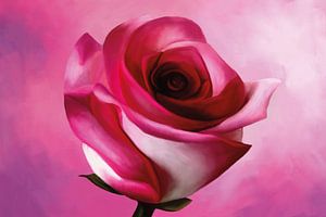 Gemälde einer Rose