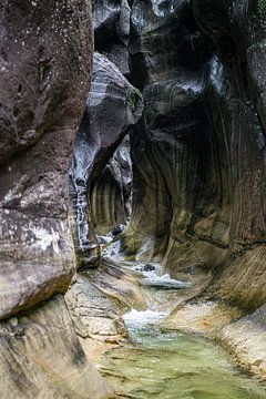 Stream through the rocks by Gerben Kolk