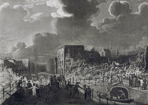 A. Lutz, Leydens Ramp, Veroorzaakt door het springen van een Schip met Buskruit zoo als het zich ver