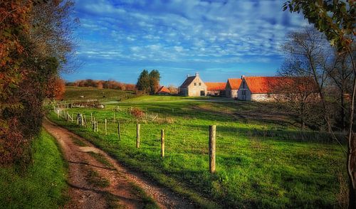 Het pad naar de boerderij