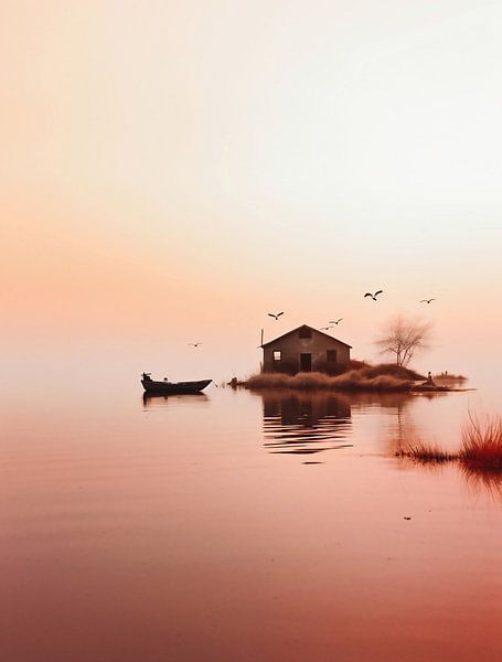 Maison sur une île par fernlichtsicht