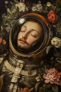Schlafender Astronaut