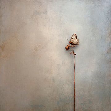 Butterfly On Wall by Nomo.Art