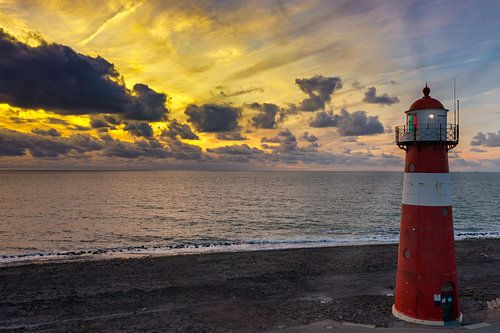 Noorderhoofd lighthouse near West Kapelle Zeeland