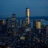 One Tower, Manhattan au coucher du soleil sur Arjen Schippers