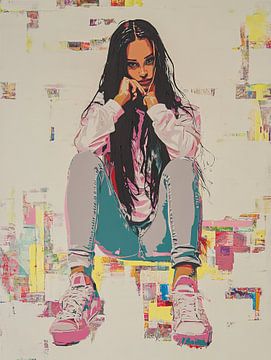 Reflective Solitude in Color van De Mooiste Kunst