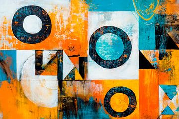 Abstract colour composition - Geometric by Poster Art Shop